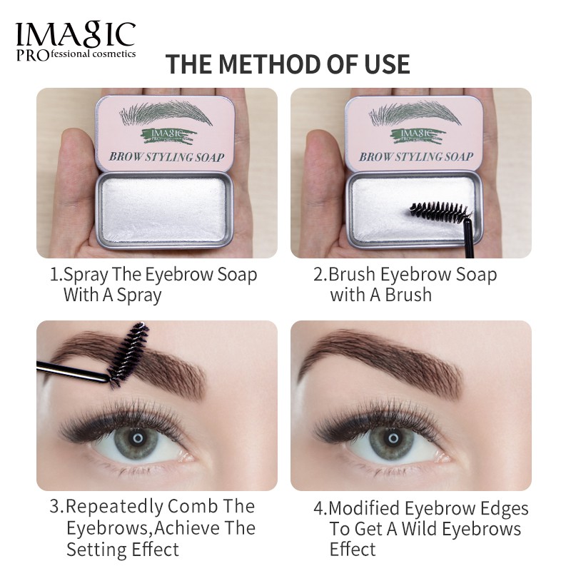 Bộ Sáp Tạo Dáng Lông Mày Kèm Cọ IMAGIC Tạo Kiểu Lông Mày Sắc Sảo Xinh Đẹp | BigBuy360 - bigbuy360.vn