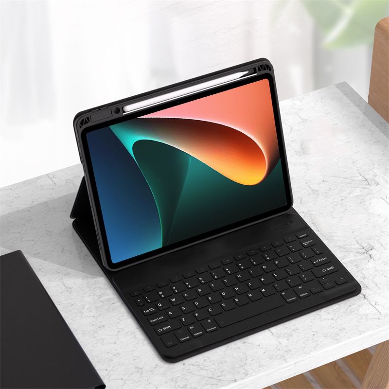 Bao Da PU Nắp Gập Kèm Bàn Phím Bluetooth Không Dây & Ngăn Đựng Bút Cho Xiaomi Pad 6 Pro 11 inch 2023 Xiaomi Mi Pad 5 5 Pro 11 "Ốp