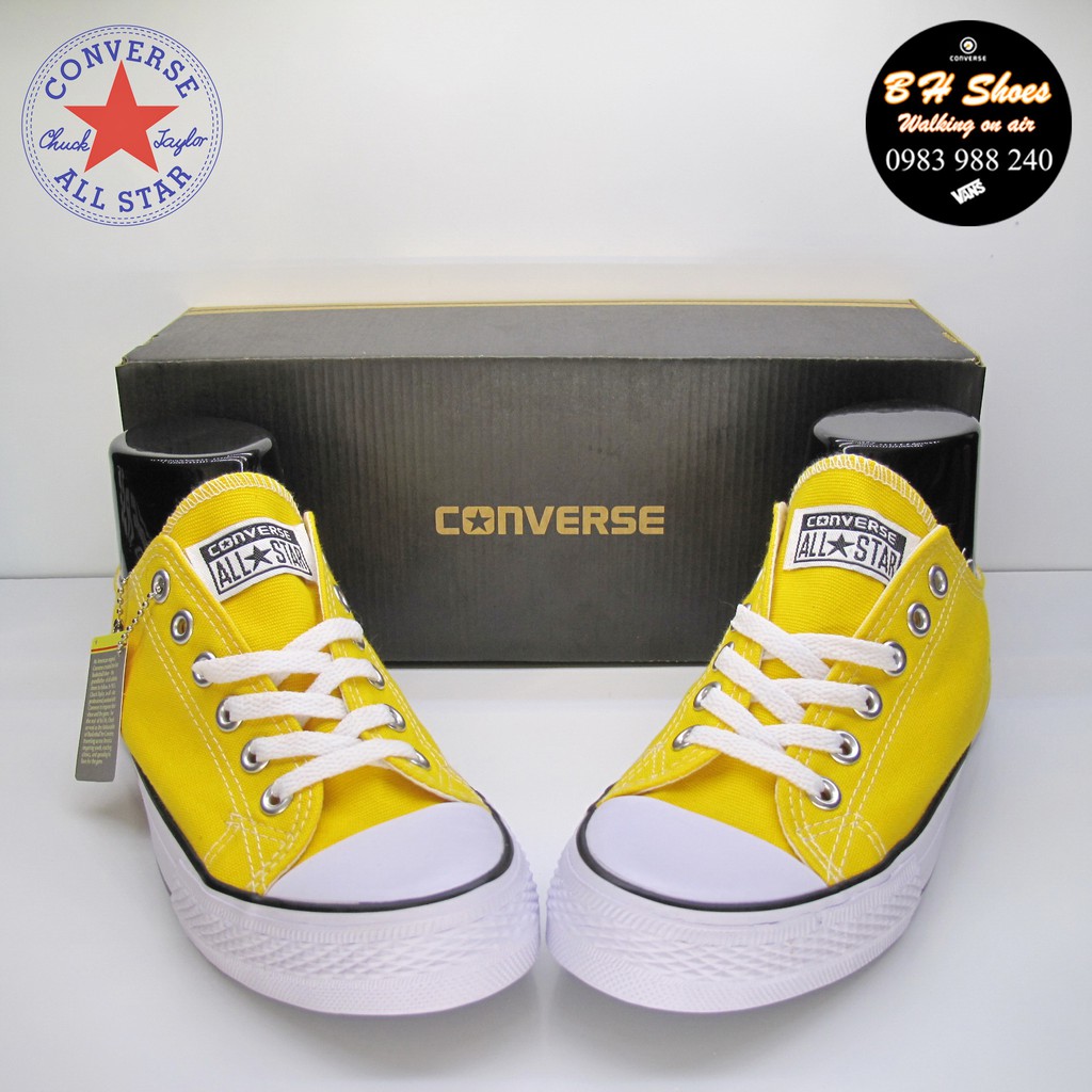 [Hộp CV] Giày Converse classic cổ thấp cổ điển vải canvas nam nữ cao cấp đầy đủ tem, tag, tặng kèm hộp hãng.