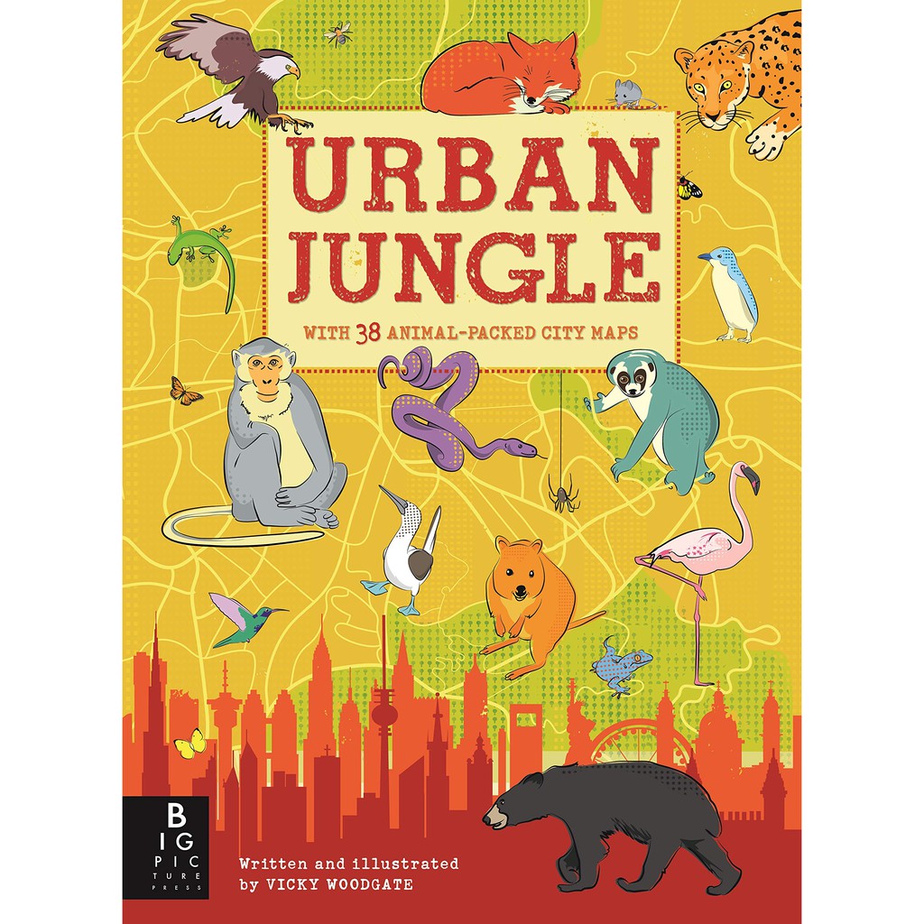 Sách Urban Jungle, Sơ Đồ Động Vật - Á Châu Books