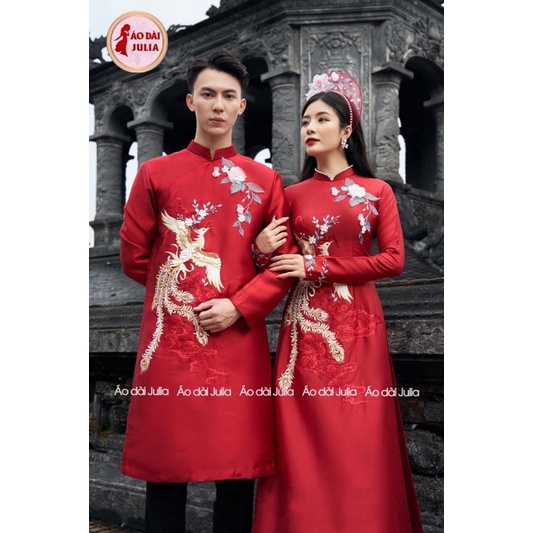 ÁO DÀI CẶP DÂU RỂ NHIỀU MÀU ÁO DÀI JULIA