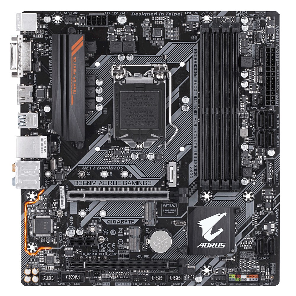 [Mã ELMS05 giảm 5% đơn 300k]Mainboard Gigabyte B360M Aorus Gaming 3-BH 36 T | BigBuy360 - bigbuy360.vn