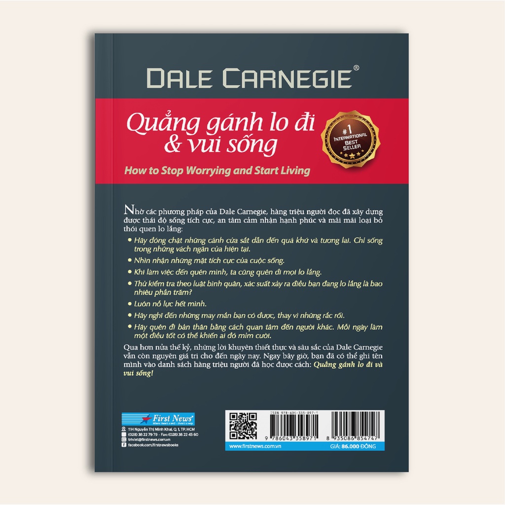 Sách Quẳng Gánh Lo Đi Và Vui Sống (Khổ Nhỏ) - FirstNews