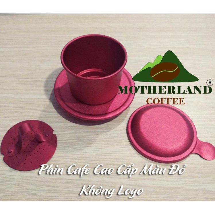Phin pha cafe cao cấp màu đỏ Motherland không logo