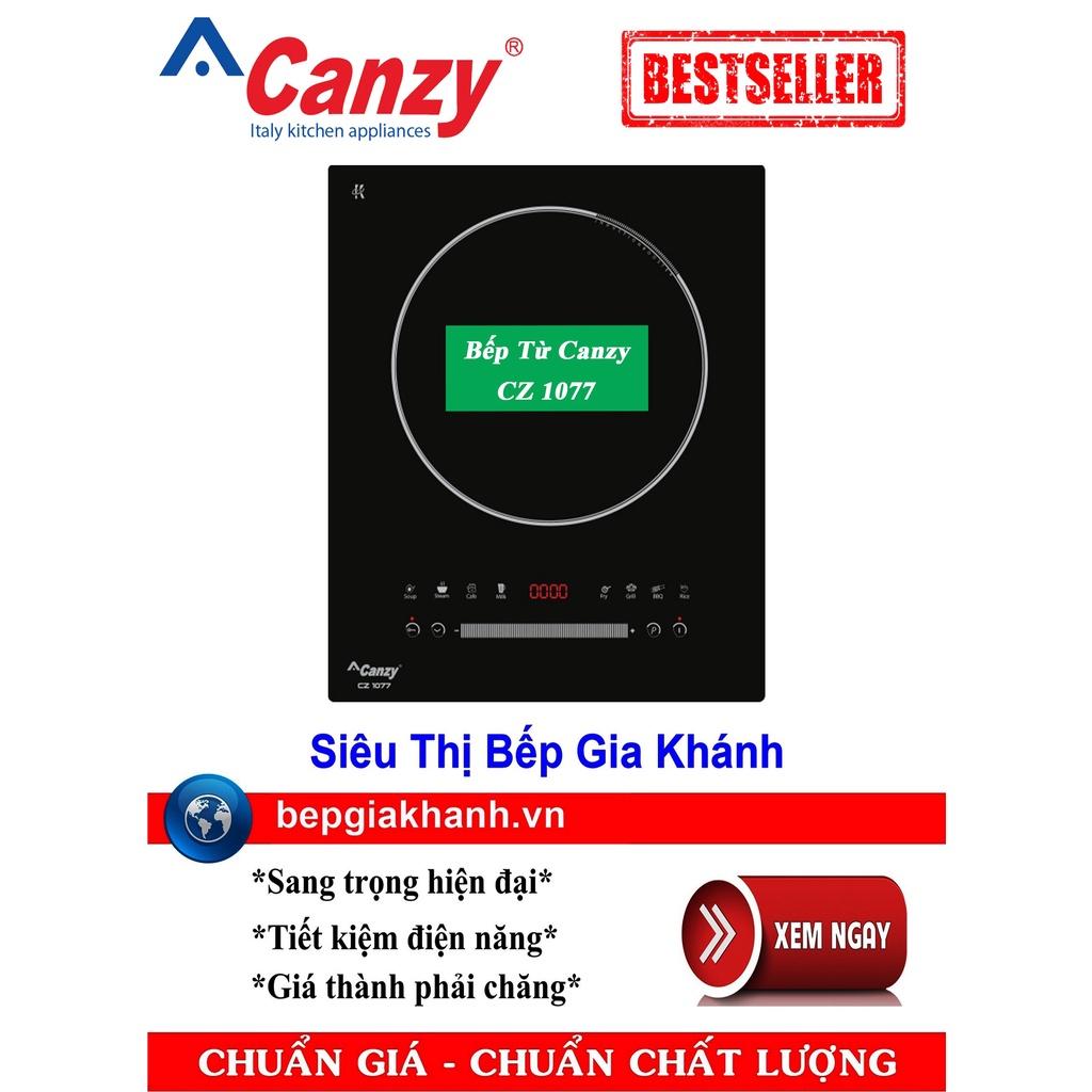 [HCM]Bếp từ đơn cao cấp Canzy CZ 1077