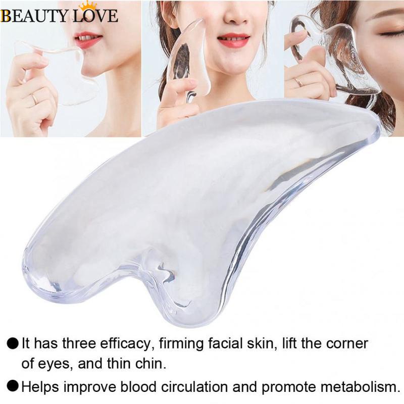 Dụng Cụ Mát Xa Gua Sha Pha Lê Tự Nhiên Bằng Nhựa Resin Tự Nhiên Cho Mặt Và Cơ Thể / Cơ Thể