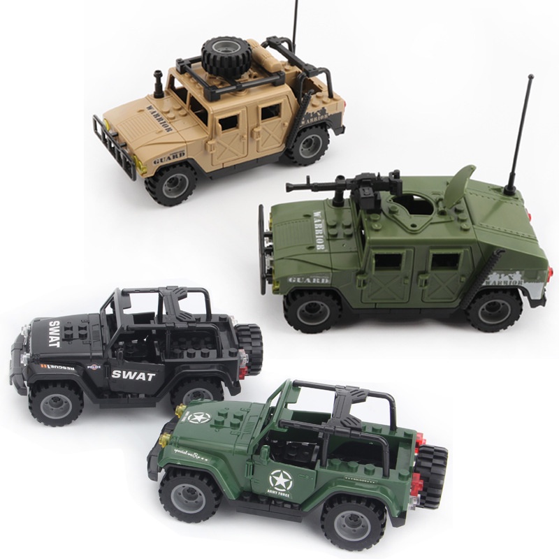Mô Hình Xe Jeep Địa Hình 773 Hummer Boy Quân Đội Lắp Ráp