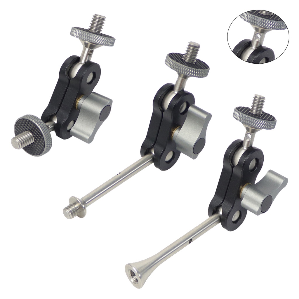 Giá Đỡ Ba Chân Mini XT-XINTE Ốc Vít 1 / 4 Inch Bằng Thép Không Gỉ Thông Dụng Cho Đèn LED / Video
