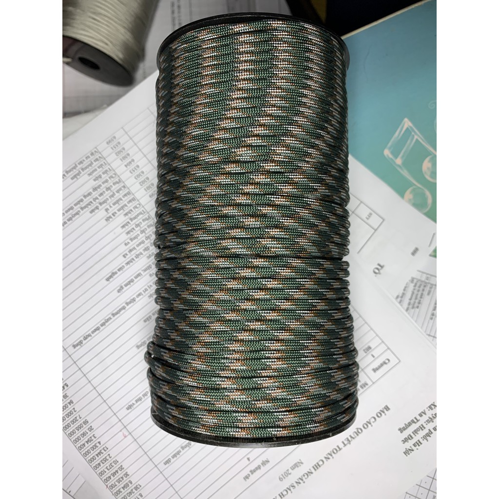 Combo cuộn dây paracord 100m