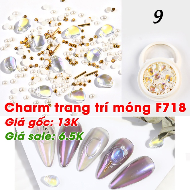 Charm đá, kim loại trang trí móng F718