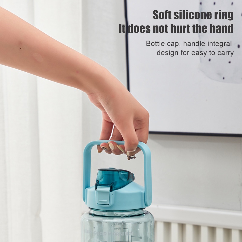 Bình đựng nước 2 lít CSHome thể thao cute nhựa cao cấp an toàn - Chai nước 1 lít 2l có vòi tập gym đi học giữ nóng lạnh