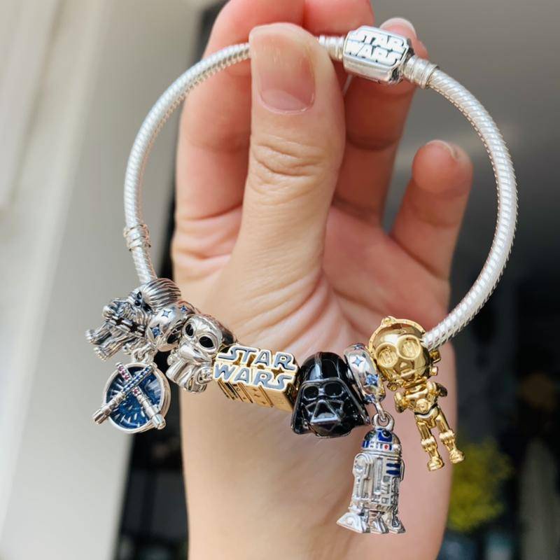 Hạt charm phim Star Wars C-3PO dùng làm trang sức DIY