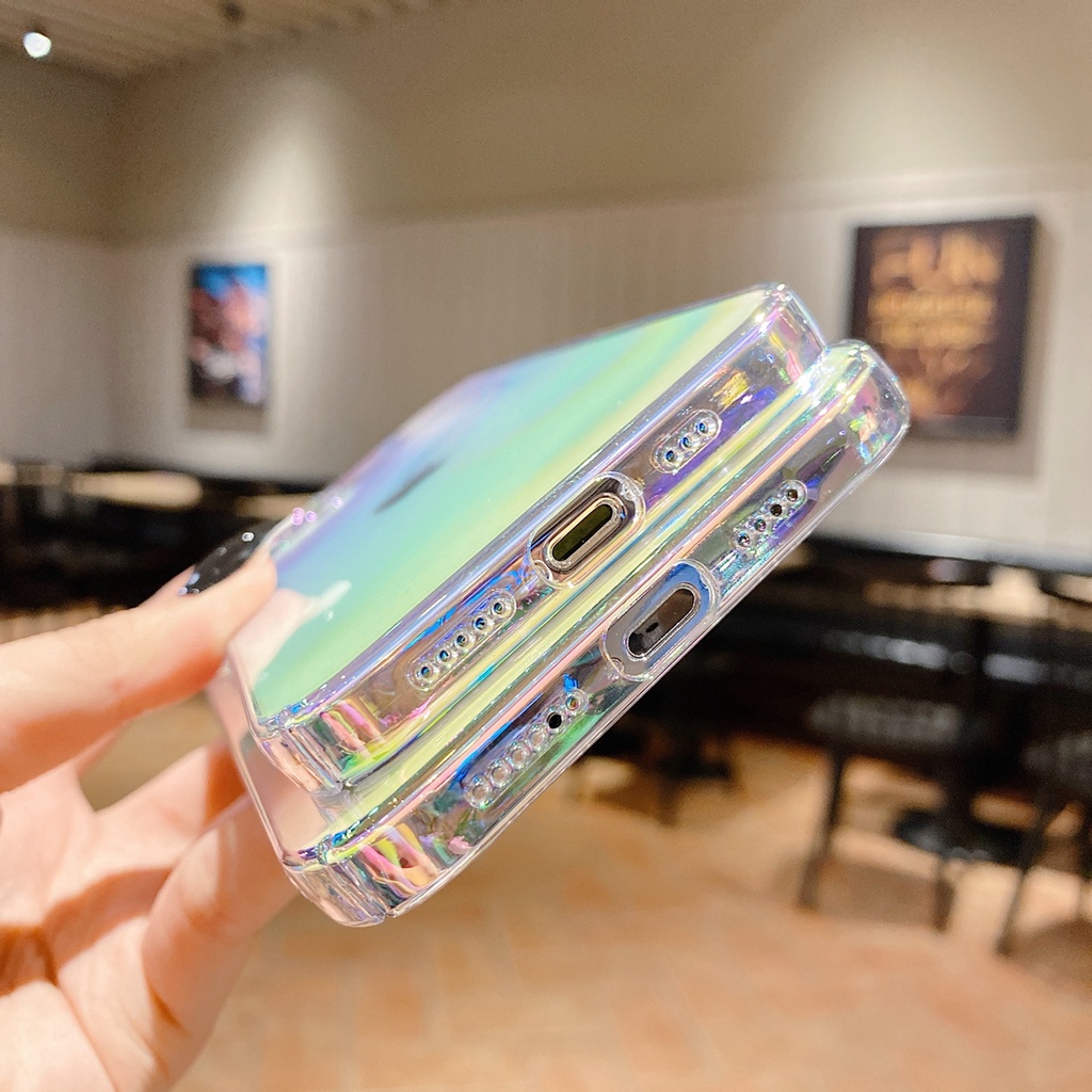 Ốp Điện Thoại Acrylic Trong Suốt Sáng Bóng Cho Iphone 12 11 Pro Max X Xr Xs Max 7 + 8 Plus Se 2020 12mini