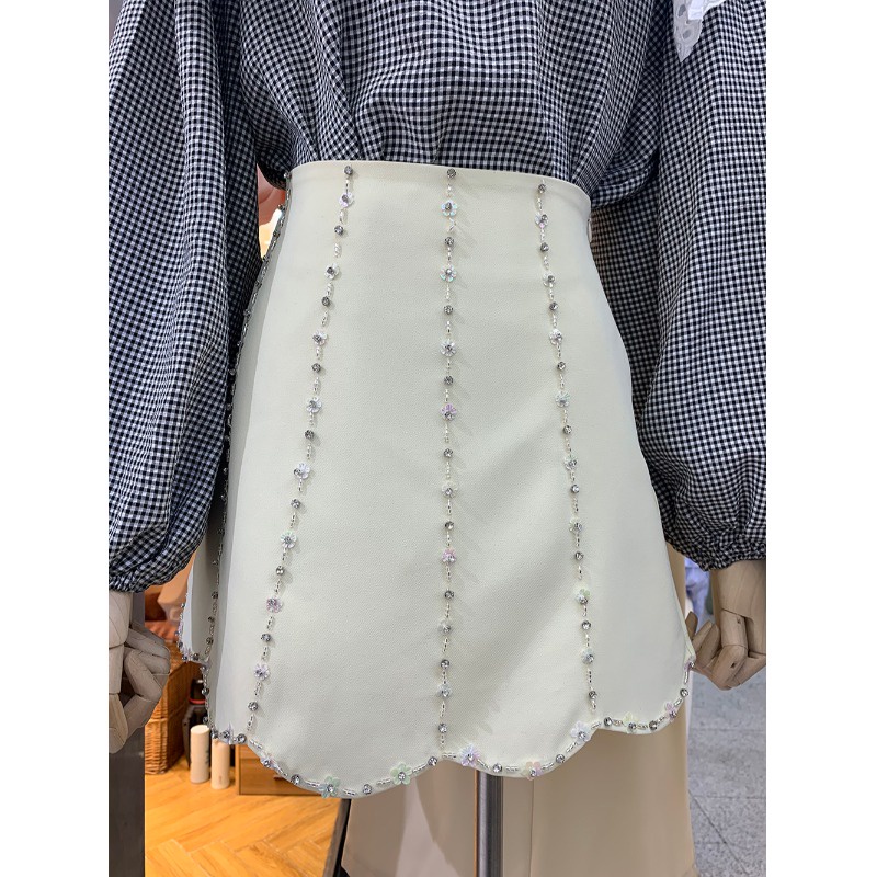 CHÂN VÁY CẠP CAO GỢN SÓNG MÃ 4591