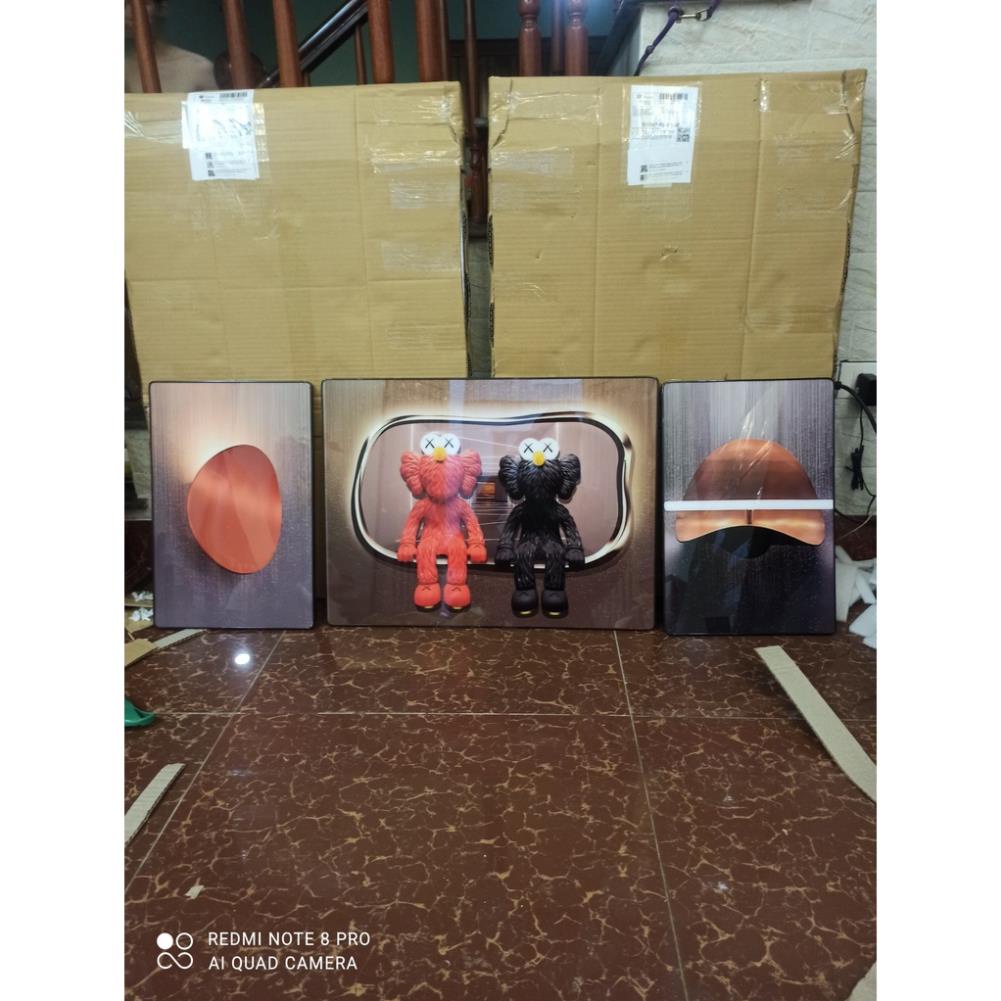 Tranh Treo Tường Hươu Sao Bộ 3 Bức Treo Phòng Khách/ Phòng Ngủ/ Game Gaming/ làm Quà Tặng