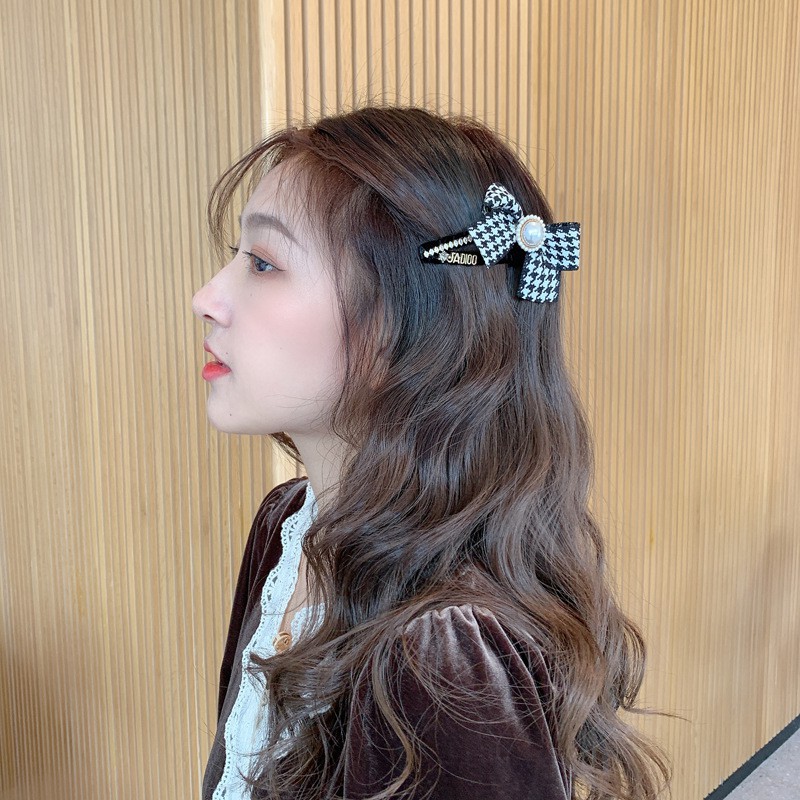 Kẹp tóc Haimeikang kiểu nơ đơn giản phong cách Hàn Quốc thời trang dành cho nữ