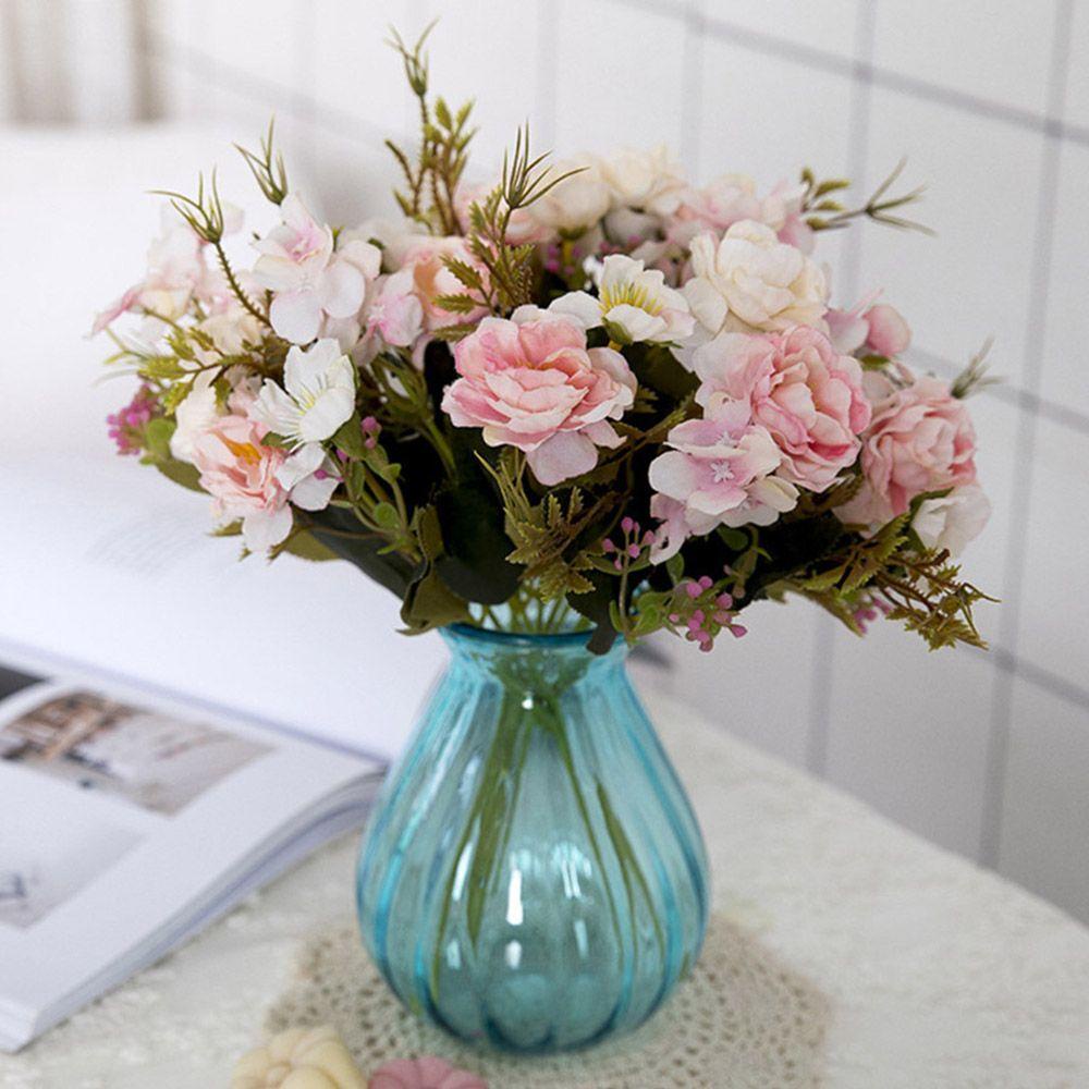 KUNHEV Hoa Mẫu Đơn Giả Bằng Lụa Trang Trí Lễ Hội