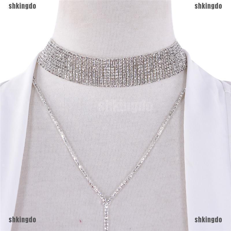 Vòng cổ thời trang có đính đá cho nữ