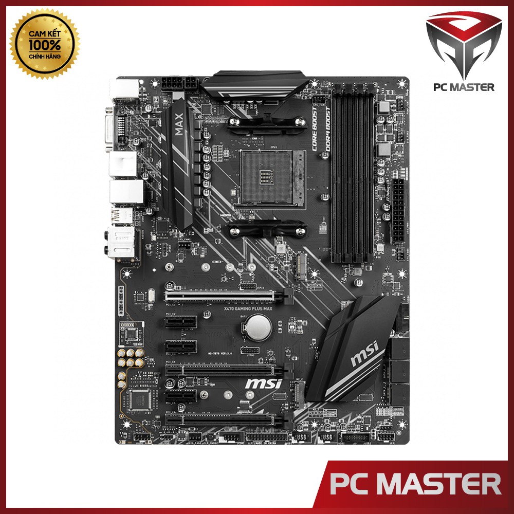 MAINBOARD MSI X470 GAMING PLUS MAX (AMD X470, Socket AM4, ATX, 4 Khe Cắm Ram DDR4)