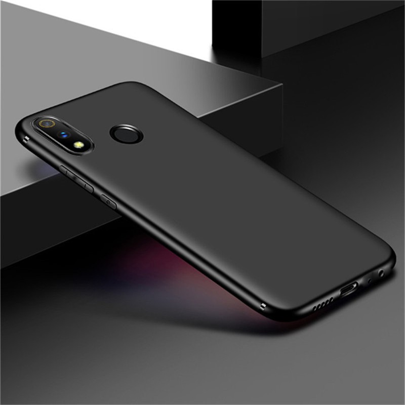 Ốp lưng silicon màu đen OPPO Realme 3, Realme 3 Pro
