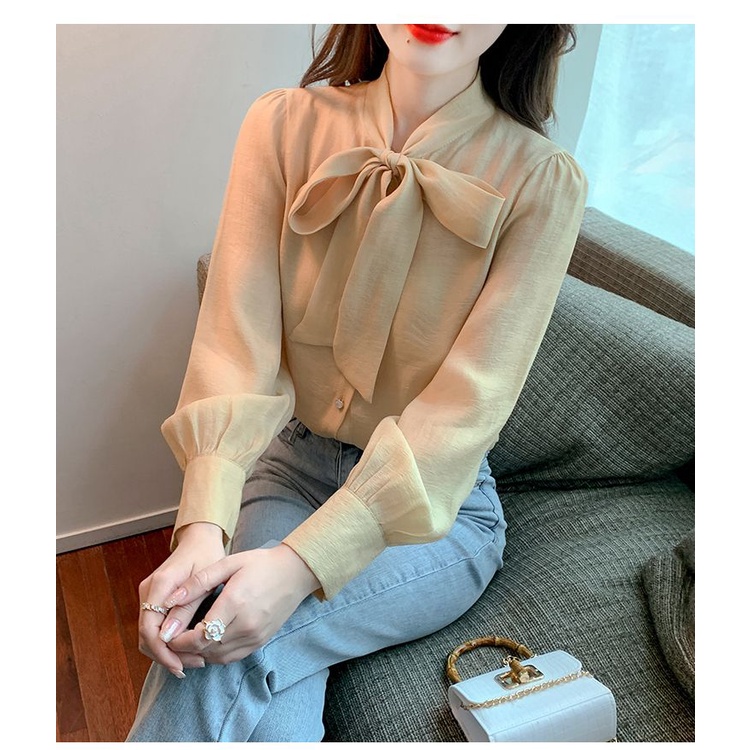 Áo Sơ Mi Chiffon Tay Dài Thời Trang Mùa Thu Dành Cho Nữ