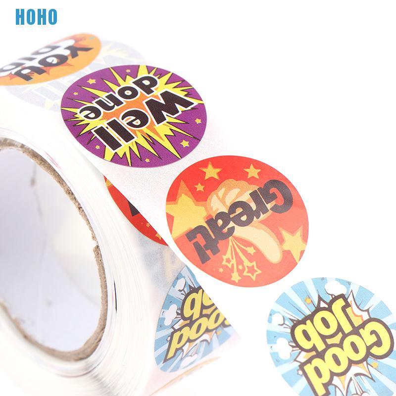 Set 500 Hình Dán "Good Job" 8 Thiết Kế Vui Nhộn Cho Bé