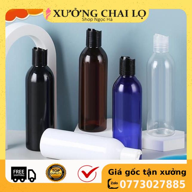 Chai Chiết Mĩ Phẩm ❤ GIÁ RẺ NHẤT ❤ Chai nhựa pet nắp nhấn 150ml,200ml,250ml chiết mỹ phẩm , phụ kiện du lịch