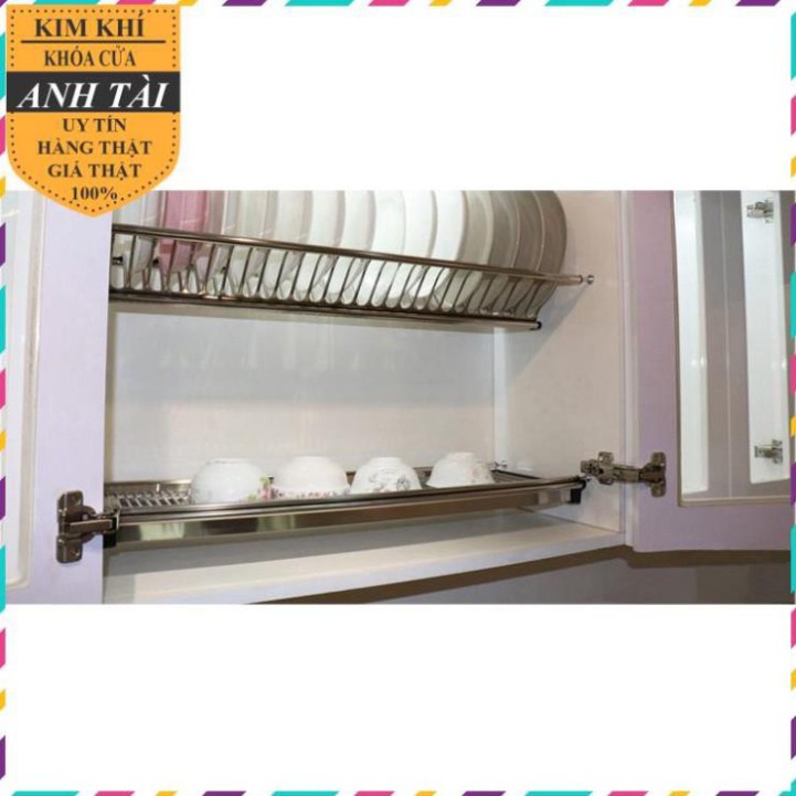 Giá để bát đĩa cố định dạng chữ V cao cấp lắp tủ bếp Inox 304 2 tầng- 3 tầng