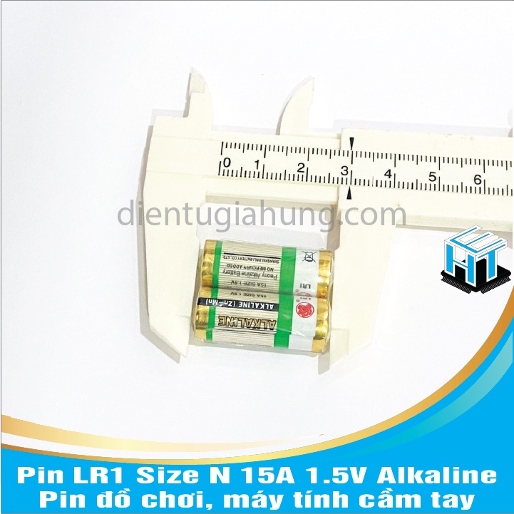 Vỉ 2 viên Pin LR1 Size N 15A 1.5V Alkaline dùng cho  đồ chơi, máy tính cầm tay