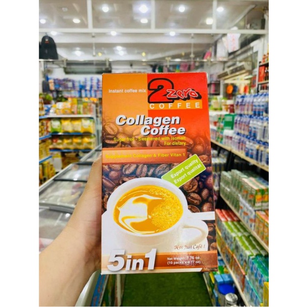 Cà phê sữa hòa tan Collagen 2 zero (isomalt) dành cho người ăn kiêng, tiểu đường, đẹp da