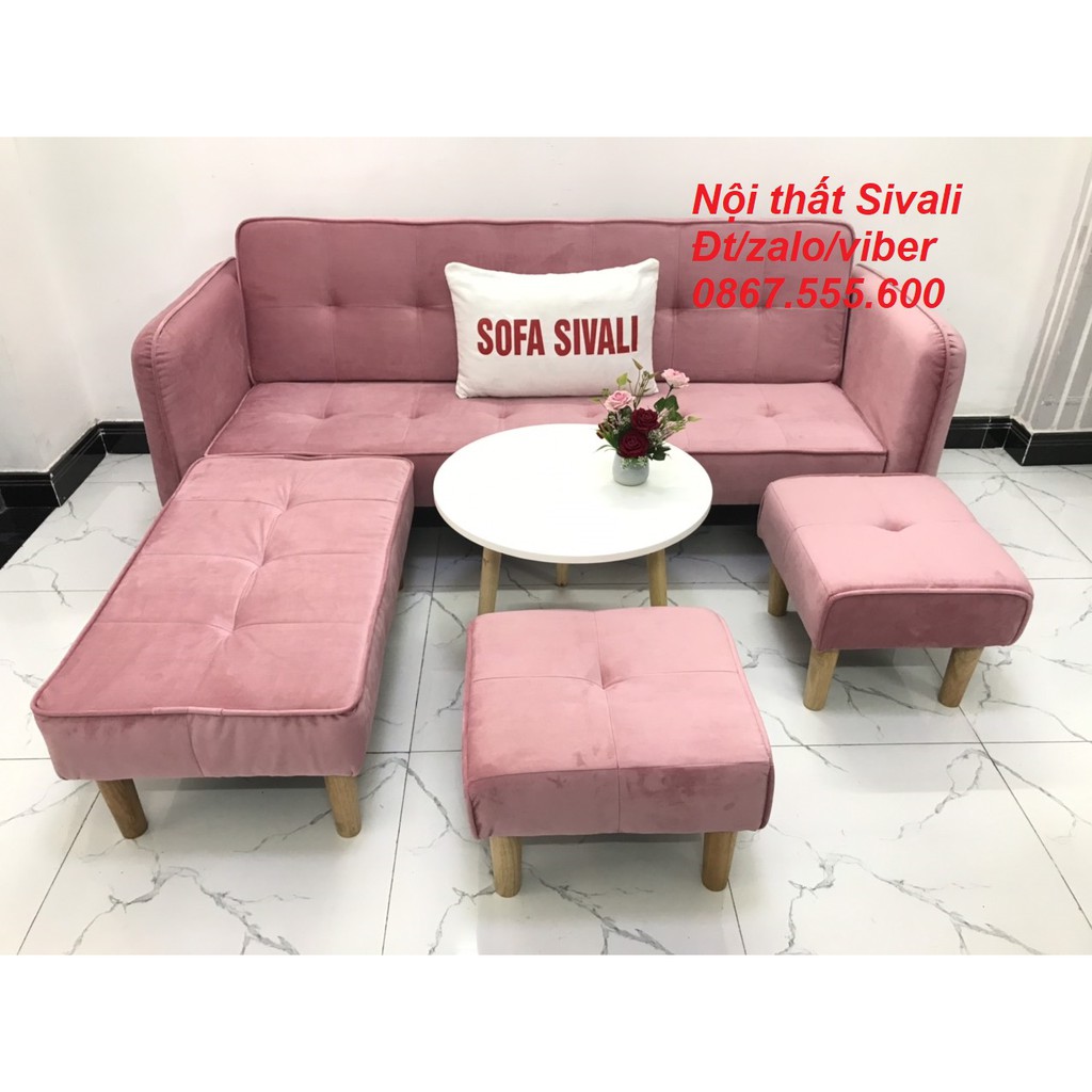 Cả bộ sofa bed sofa giường tay vin phòng khách salon sivali sopha