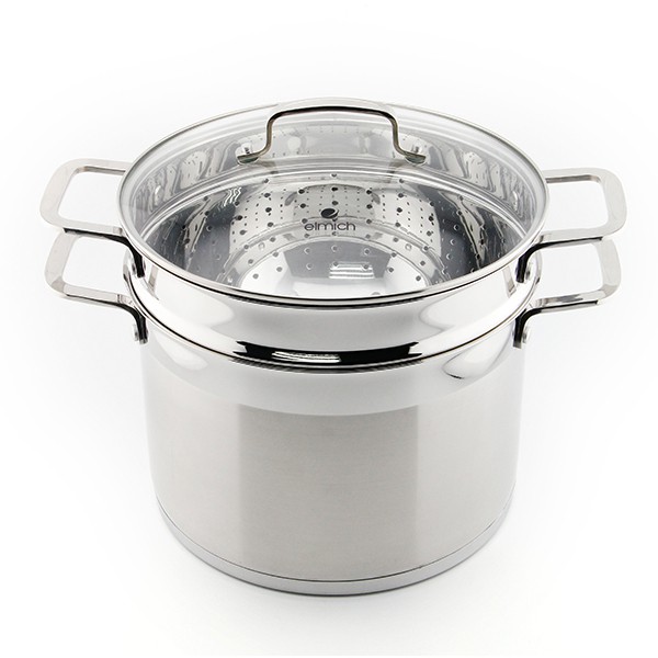 Nồi hấp Inox 304 Elmich 22cm mã EL3360 và 26cm mã EL3361