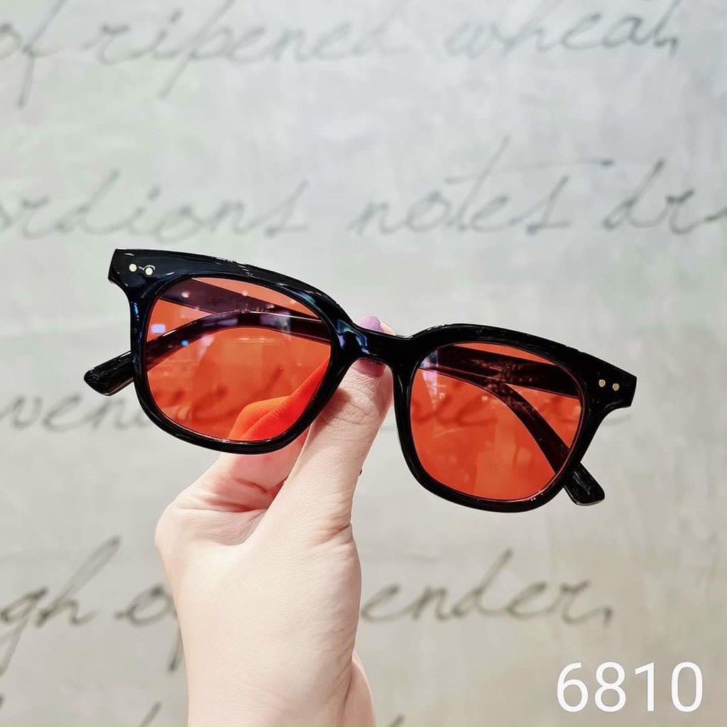 Mắt Kính Unisex Nam nữ Form Vuông Đính 2 chấm M424 Thời Trang - Hata24h