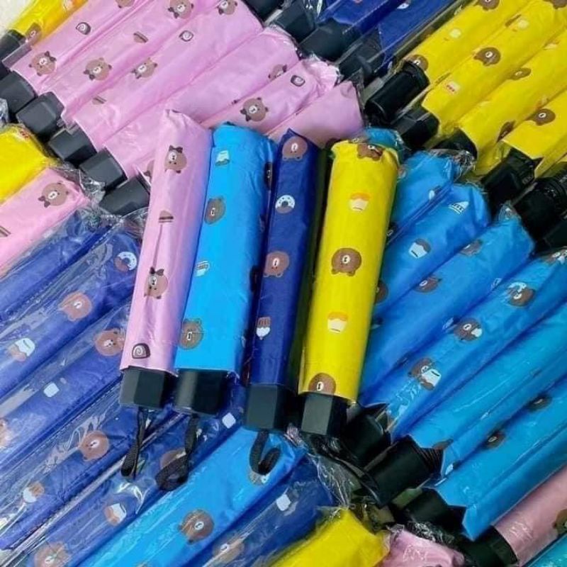 Ô gấp gọn chống mưa nắng, tia UV HÌNH GẤU nhỏ gọn, tiện lợi