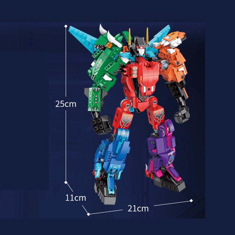 Đồ chơi Lắp ráp Robot Khủng Long, Enlighten 41105 Dinosaur Robot, Xếp hình thông minh, Mô hình Robot