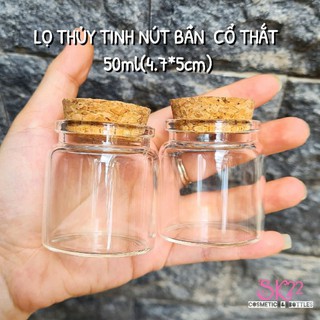 🎀LỌ THỦY TINH NÚT BẦN CỔ THẮT 50ml/100ml/150ml🎀