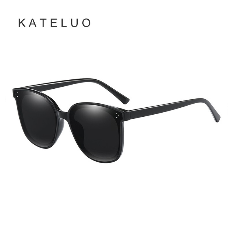 KATELUO 86007 retro men's and women's Korean gradient sunglasses HD polarized UV400