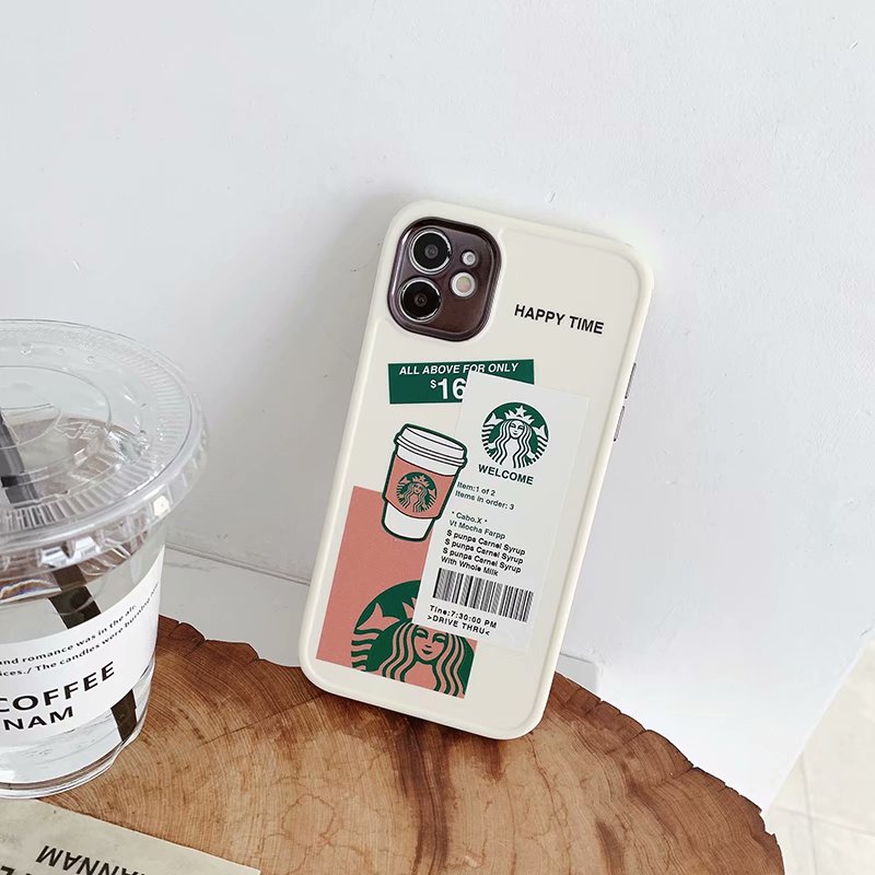 Ốp điện thoại từ silicon mềm IMD in hình Starbucks cho IPhone 12pro max 12mini 11 pro Max X XS XR XSMAX SE 2020 7 8 Plus | BigBuy360 - bigbuy360.vn