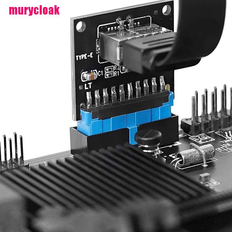 【mur】USB3.0 To USB 3.1 Type C front Type E Adapter 20pin to 19pin Expansion Module
