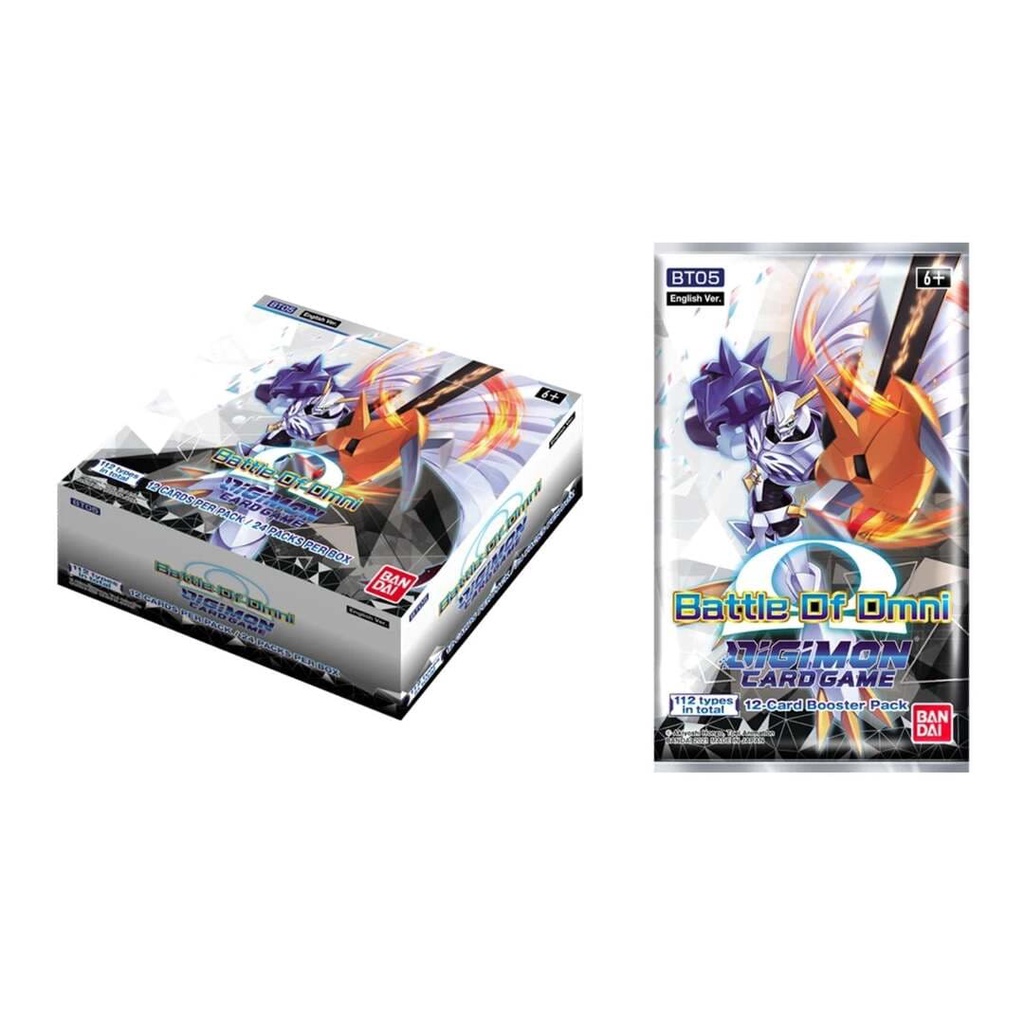 Bài Digimon TCG Battle of Omni Booster Box Build Deck phiên bản tiếng Anh CHÍNH HÃNG MỸ DGMTCGUSBB02