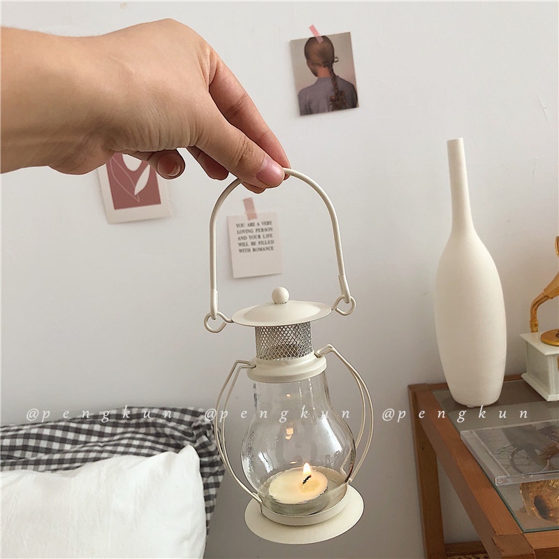 Lồng đèn bằng kim loại phong cách retro thời trang