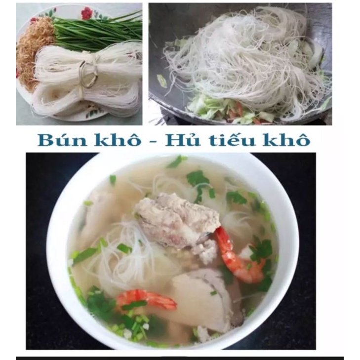 Hủ tiếu khô, bún bò khô từ gạo nguyên chất