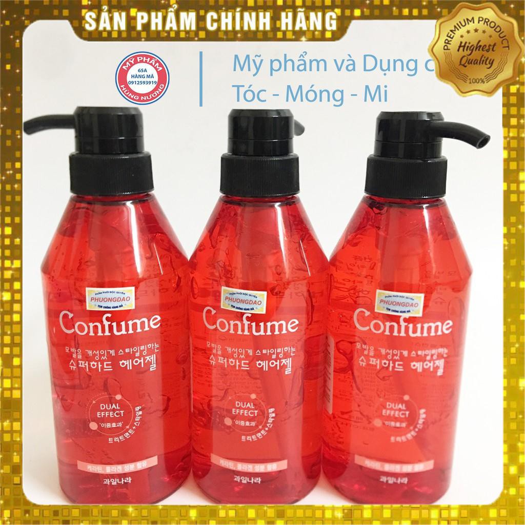 Gel siêu cứng Confume Welcos Super Hard Hair Gel 500ml (Màu đỏ)