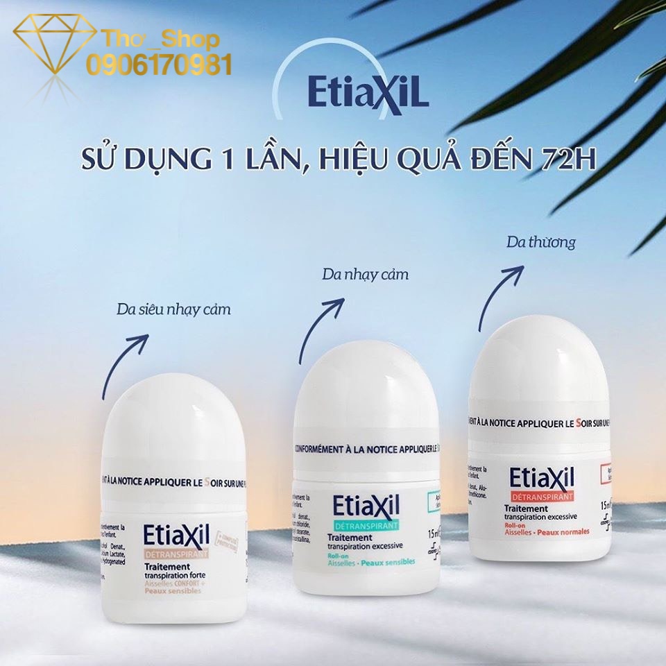 Lăn Khử Mùi Etiaxil 15ml - Chính hãng Pháp