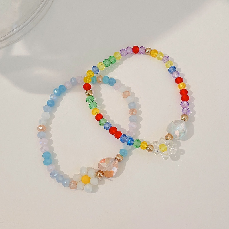 Vòng đeo tay chuỗi hạt pha lê phong cách Bohemian thời trang cho nữ