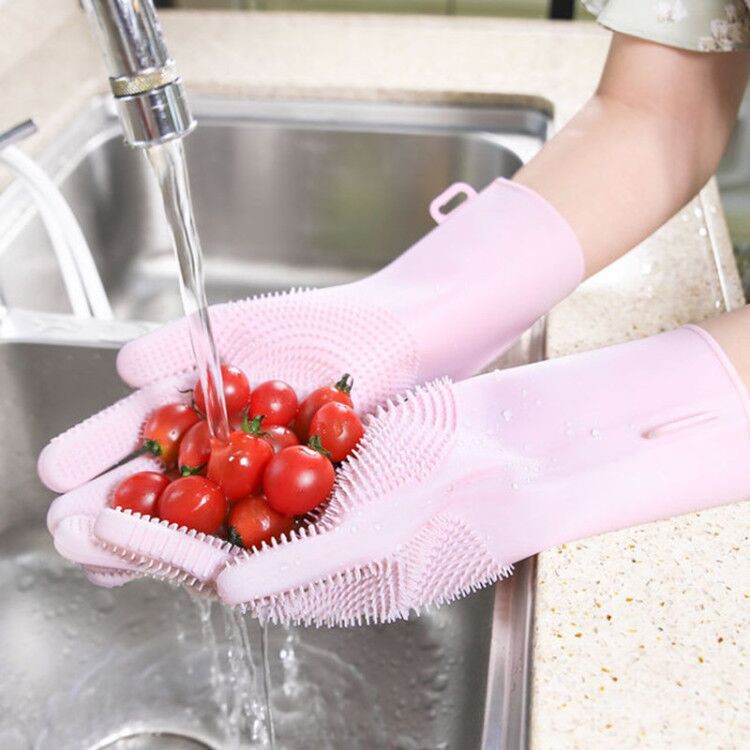Găng tay rửa chén cách nhiệt silicon