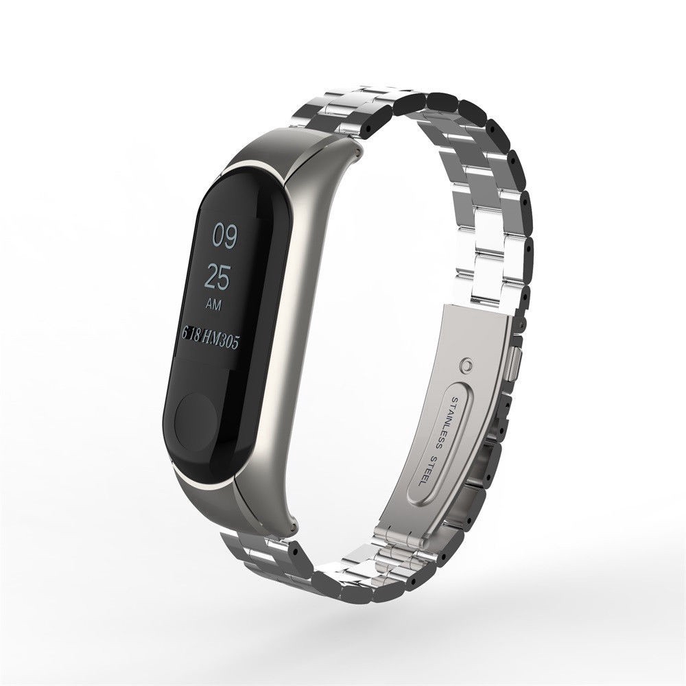 Dây Đeo Kim Loại Cho Đồng Hồ Thông Minh Xiaomi Mi Band 7 6 5 NFC Miband 4 3