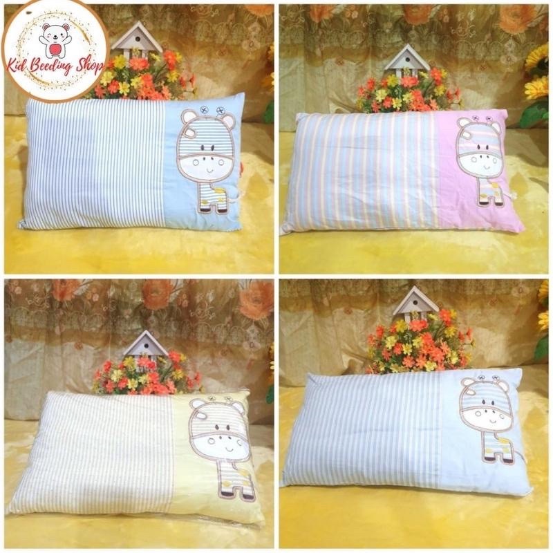 Gối trẻ em cho bé 2-10 tuổi, vỏ gối cotton 100% hàng loại 1 in hình họa tiết dễ thương