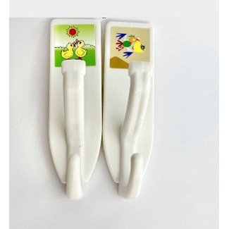 Vỉ 2 móc đôi dán tường, vỉ 2 móc càng đôi