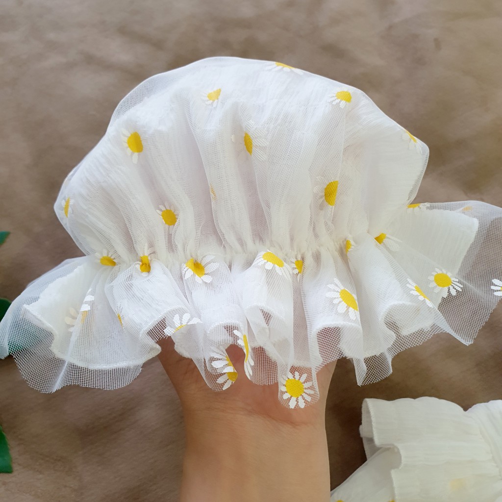 Set Body váy hoa cúc lưới kèm nón cho bé gái ⚡ 𝗙𝗥𝗘𝗘𝗦𝗛𝗜𝗣 ⚡ Hàng thiết kế - Chất liệu cao cấp và an toàn cho bé